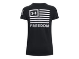 Under Armour Womens Freedom Banner T-Shirt - Quick-Drying Cotton Blend