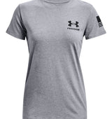 Under Armour Womens Freedom Banner T-Shirt - Quick-Drying Cotton Blend