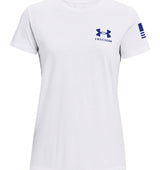 Under Armour Womens Freedom Banner T-Shirt - Quick-Drying Cotton Blend
