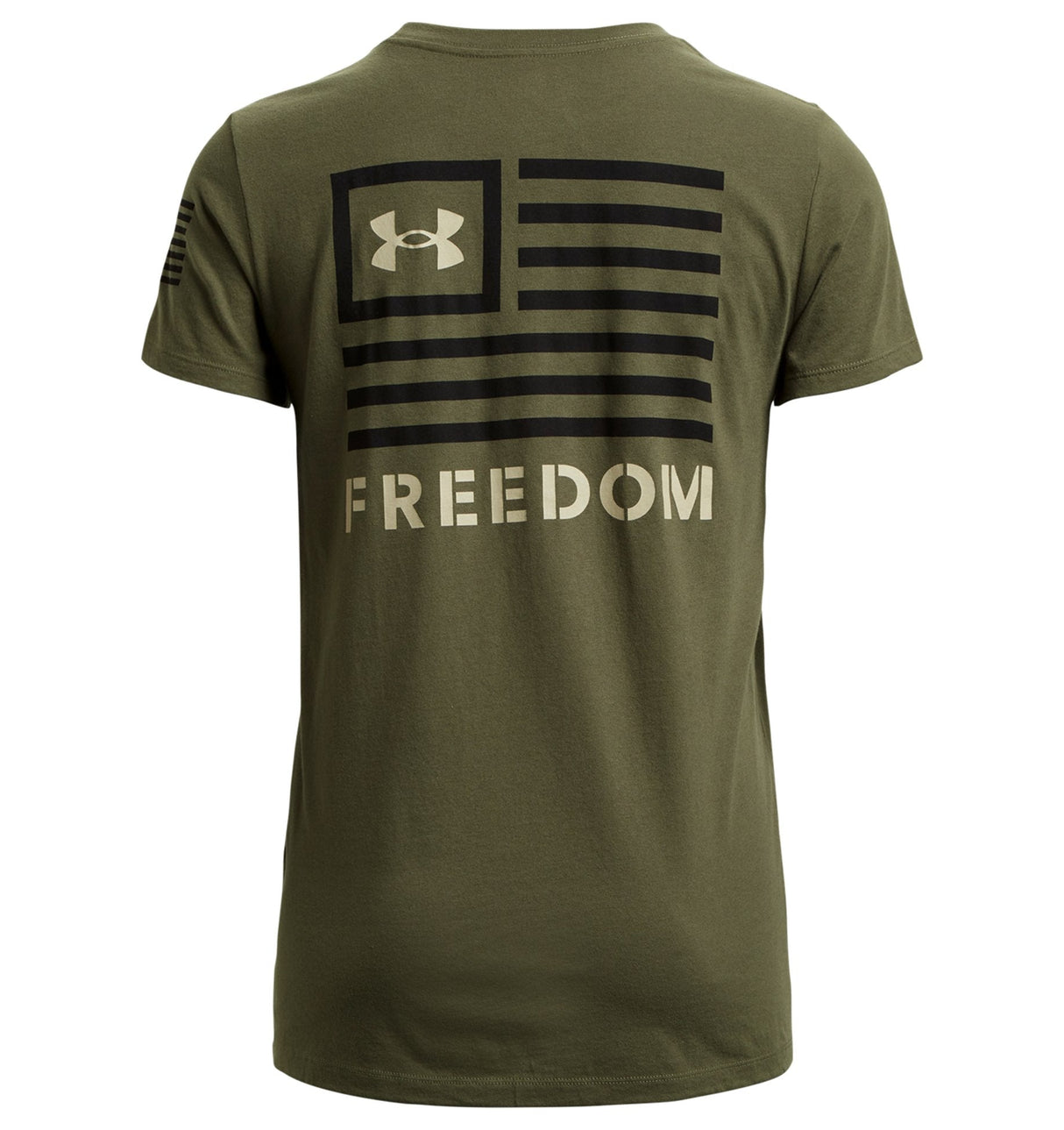 Under Armour Womens Freedom Banner T-Shirt - Quick-Drying Cotton Blend
