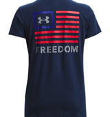 Under Armour Womens Freedom Banner T-Shirt - Quick-Drying Cotton Blend