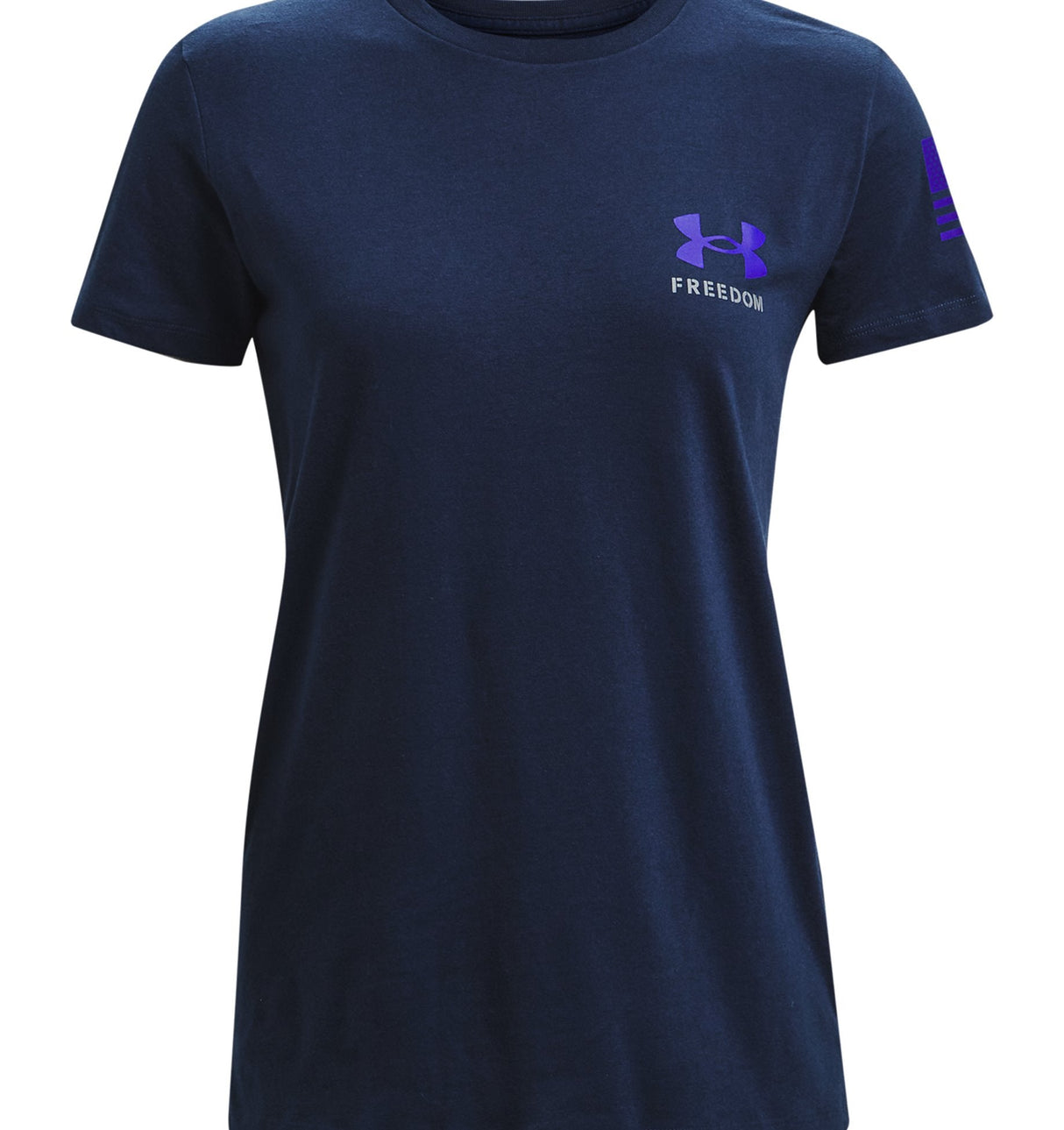 Under Armour Womens Freedom Banner T-Shirt - Quick-Drying Cotton Blend