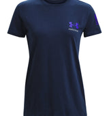 Under Armour Womens Freedom Banner T-Shirt - Quick-Drying Cotton Blend