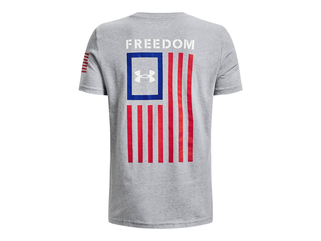 Under Armour Boys Freedom Flag T-Shirt - Quick-Drying Cotton Blend
