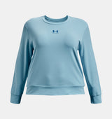 Under Armour Womens Rival Terry Long Sleeve Crew - Sweat Wicking