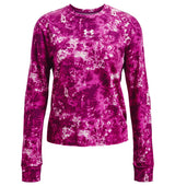 Under Armour Womens Rival Terry Printed Crew - Sweat Wicking