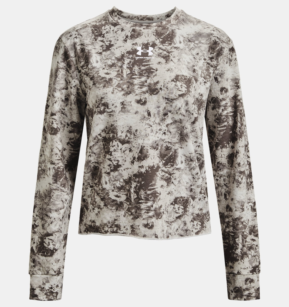Under Armour Womens Rival Terry Printed Crew - Sweat Wicking