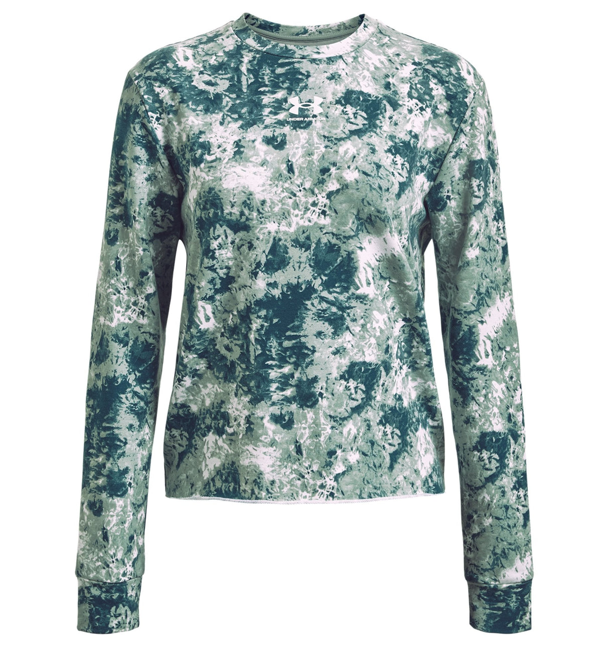 Under Armour Womens Rival Terry Printed Crew - Sweat Wicking