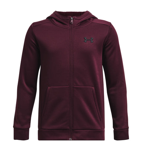 Under Armour Boys Armour Fleece Full-Zip Hoodie - Breathable and Stretchy