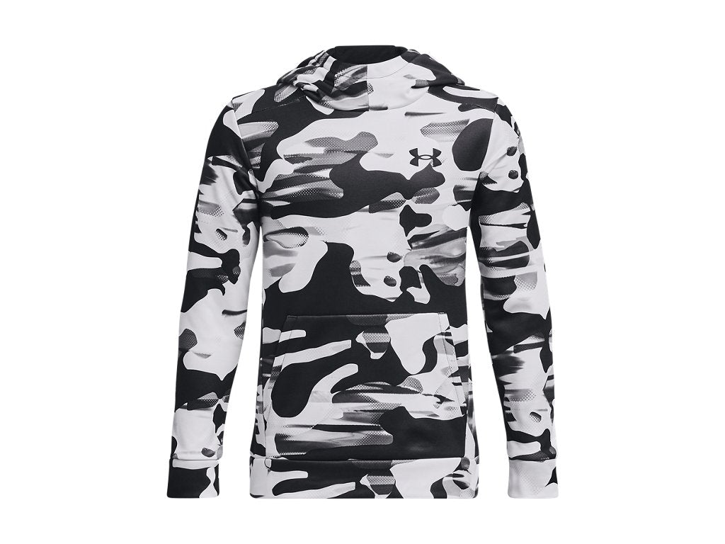 Under Armour Boys Armour Fleece Printed Hoodie Apparel - Scuba Neck Design