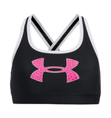 Under Armour Girls Crossback Graphic Sports Bra Apparel - 4-Way Stretch Material