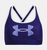 Under Armour Girls Crossback Graphic Sports Bra Apparel - 4-Way Stretch Material