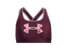 Under Armour Girls Crossback Graphic Sports Bra Apparel - 4-Way Stretch Material