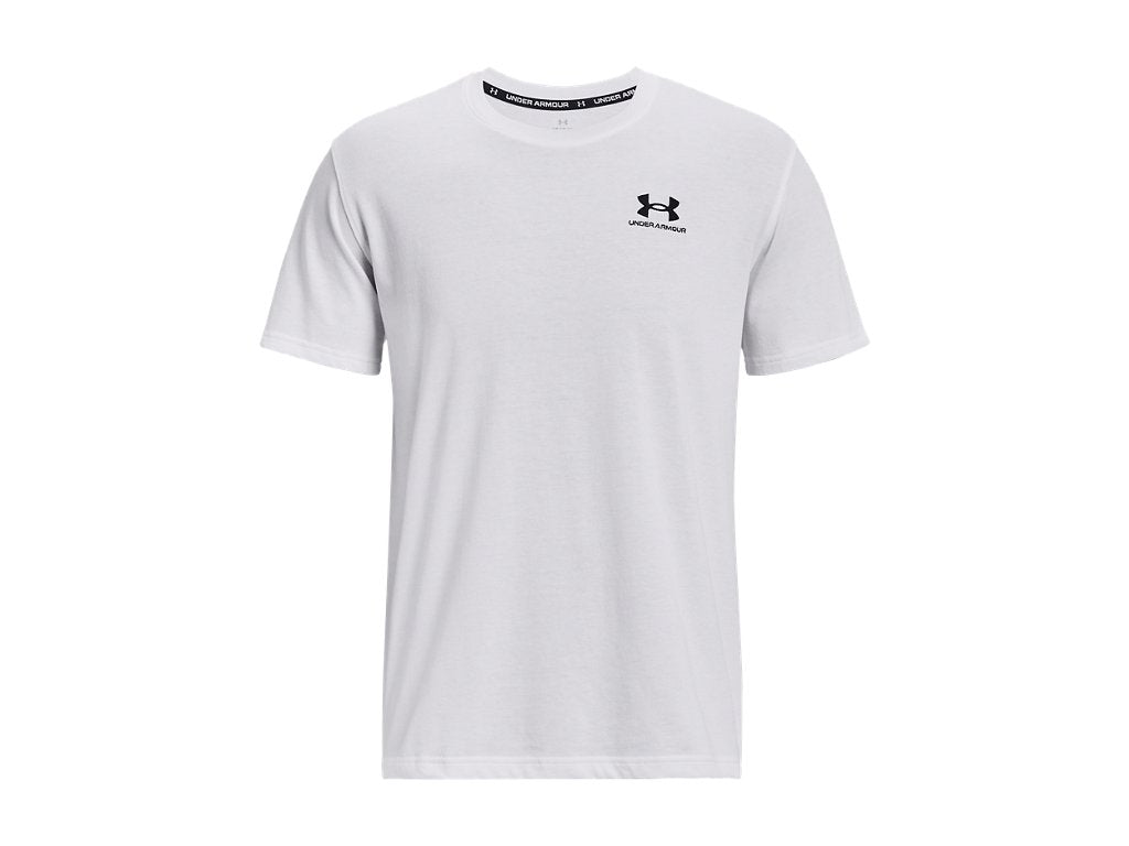 Under Armour Mens UA Logo Embroidered Heavyweight Short Sleeve T-Shirt - Soft Cotton Blend