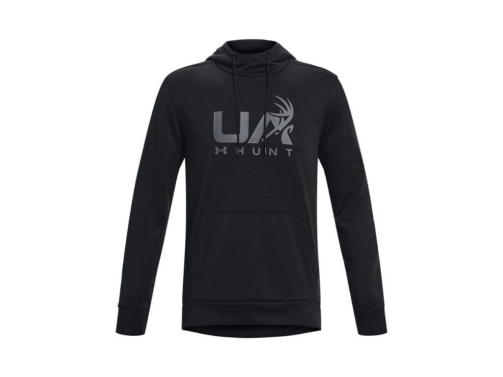 Under Armour Mens Armour Fleece Hunt Logo Hoodie - Breathable and Warm