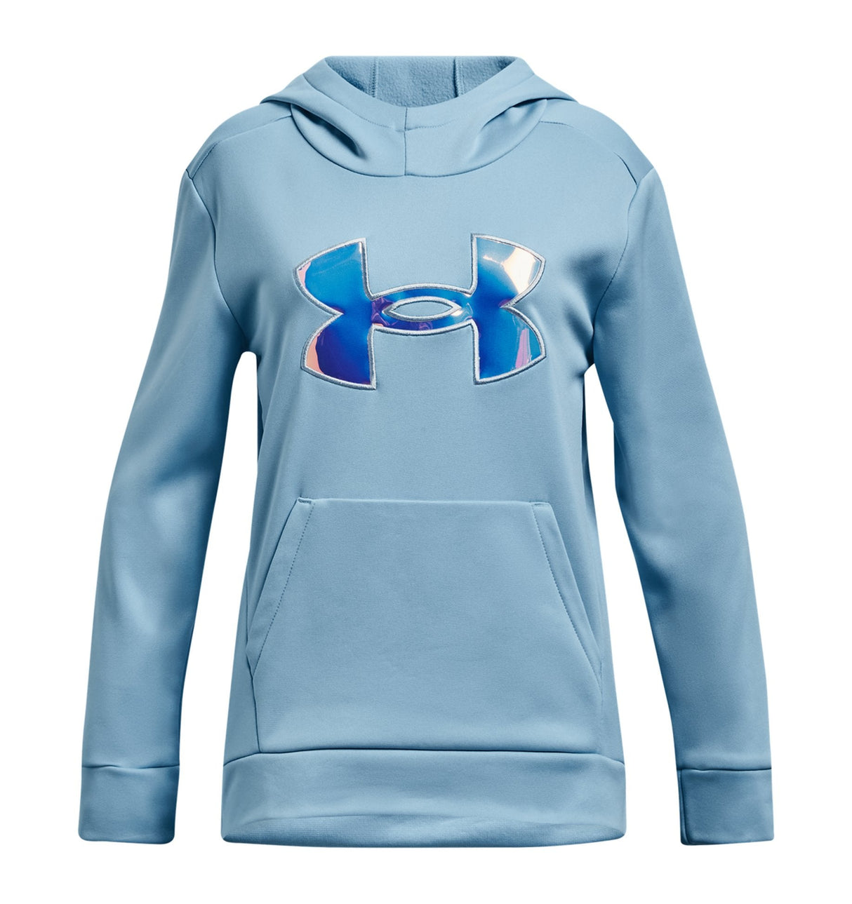 Under Armour Girls Armour Fleece Iridescent Big Logo Hoodie - Warm and Breathable