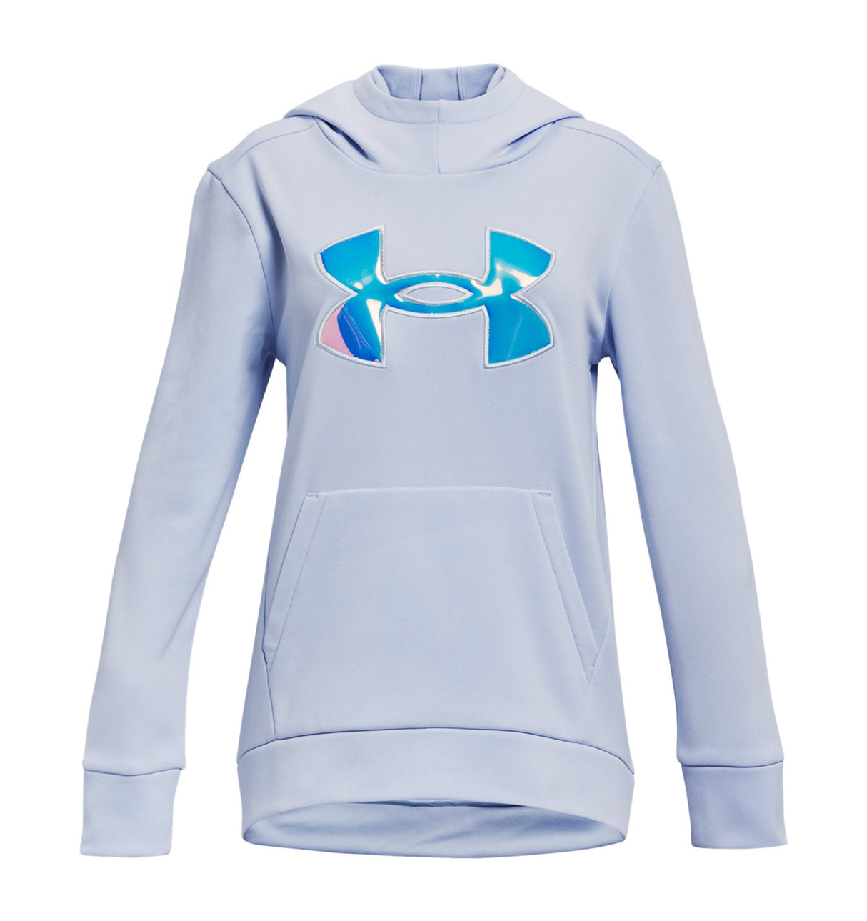 Under Armour Girls Armour Fleece Iridescent Big Logo Hoodie - Warm and Breathable