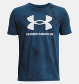 Under Armour Boys Logo Printed Short Sleeve T-Shirt - Quick-Drying Fabric