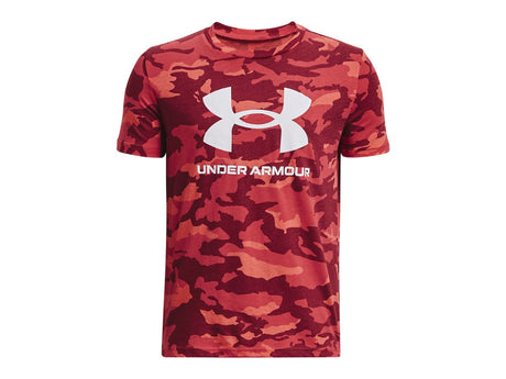 Under Armour Boys Logo Printed Short Sleeve T-Shirt - Quick-Drying Fabric