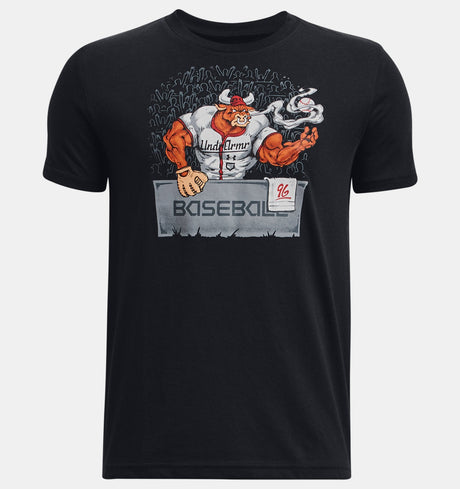 Under Armour Boys Baseball Bullpen Short Sleeve T-Shirt - Quick-Drying Comfort