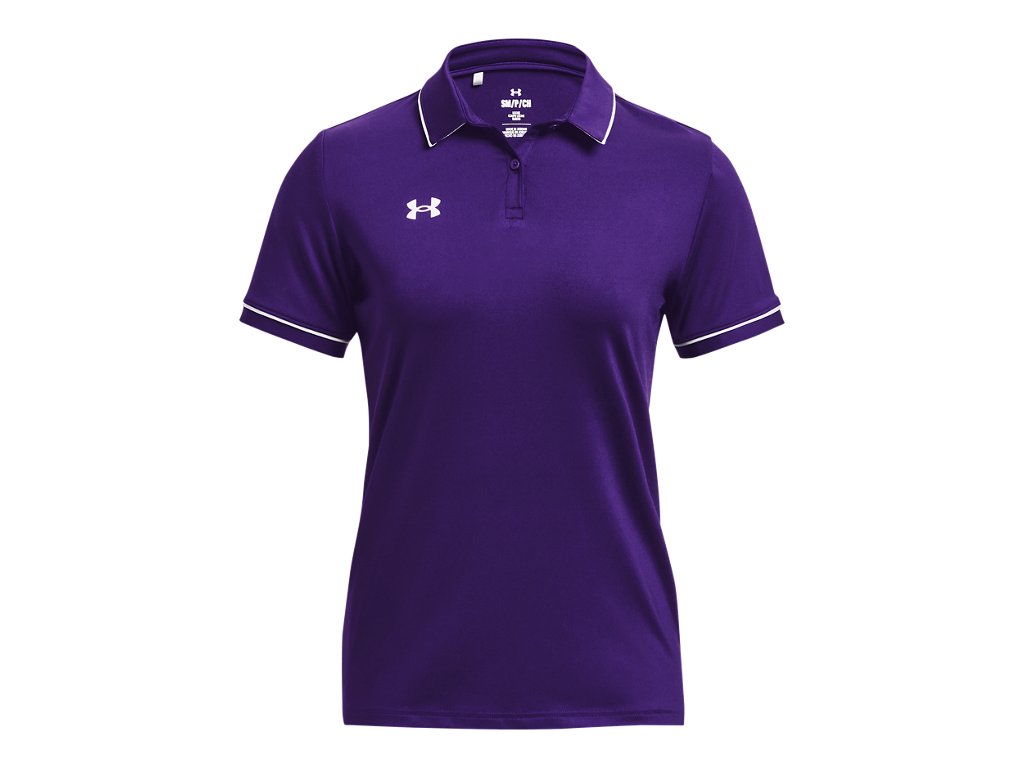 Under Armour Womens Team Tipped Polo - Breathable and Lightweight