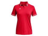 Under Armour Womens Team Tipped Polo - Breathable and Lightweight