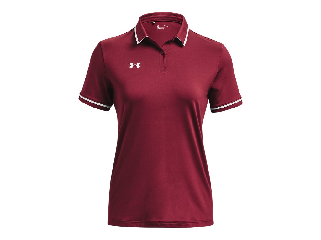Under Armour Womens Team Tipped Polo - Breathable and Lightweight