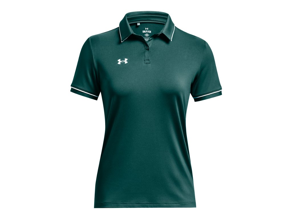 Under Armour Womens Team Tipped Polo - Breathable and Lightweight