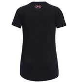 Under Armour Girls Tech Print Fill Big Logo Short Sleeve Shirt - Quick-Drying and Ultra-Soft