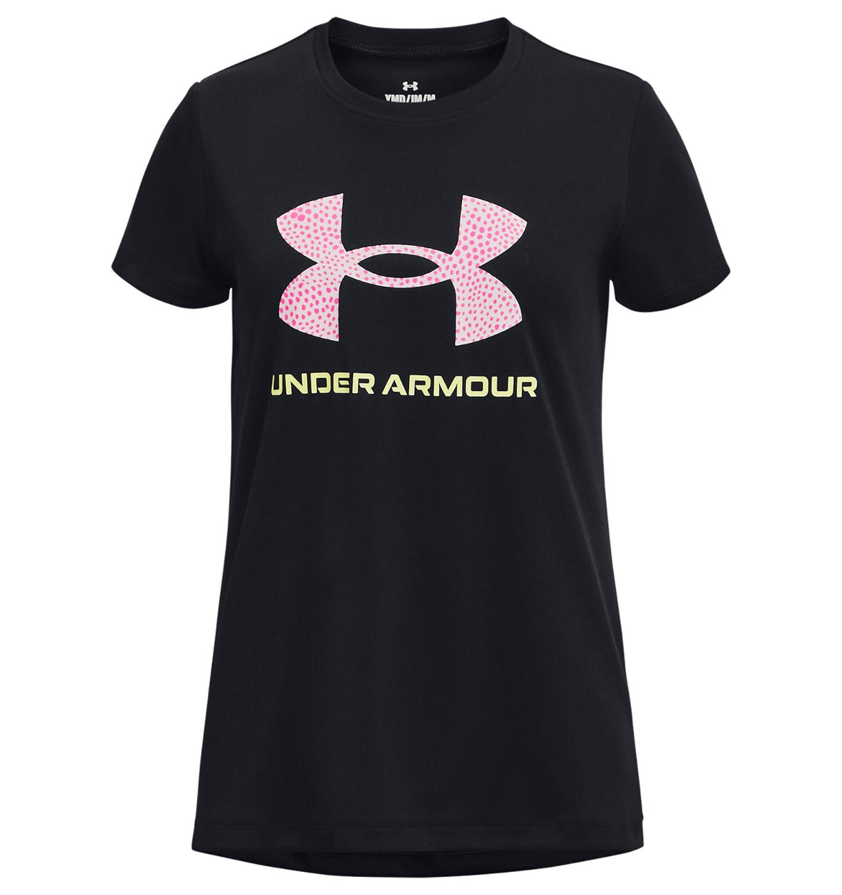 Under Armour Girls Tech Print Fill Big Logo Short Sleeve Shirt - Quick-Drying and Ultra-Soft
