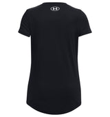 Under Armour Girls Tech Print Fill Big Logo Short Sleeve Shirt - Quick-Drying and Ultra-Soft