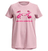 Under Armour Girls Tech Print Fill Big Logo Short Sleeve Shirt - Quick-Drying and Ultra-Soft