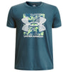Under Armour Boys Box Logo Camo Short Sleeve T-Shirt - Quick-Drying Cotton Blend