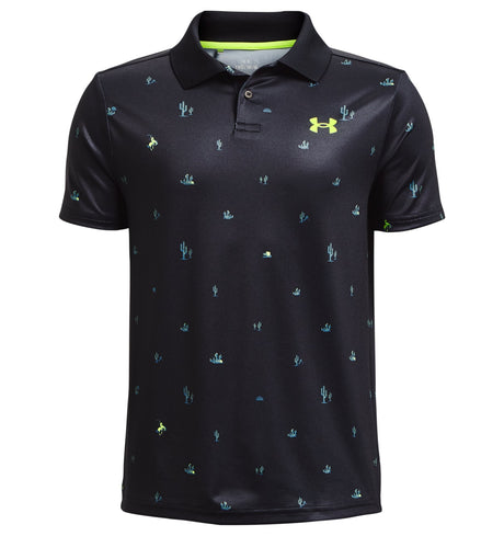 Under Armour Unisex Matchplay Printed Polo Shirt - 4-Way Stretch Material