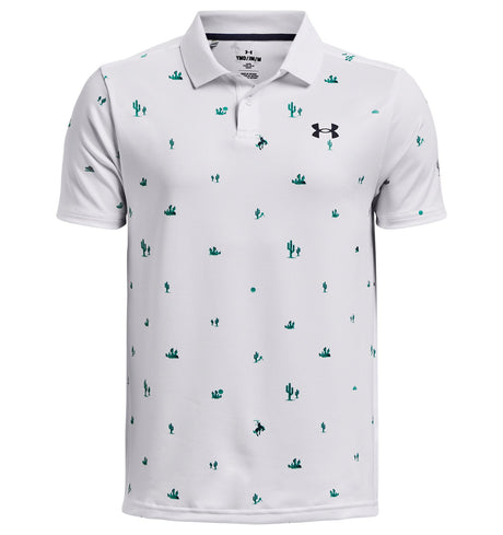 Under Armour Unisex Matchplay Printed Polo Shirt - 4-Way Stretch Material