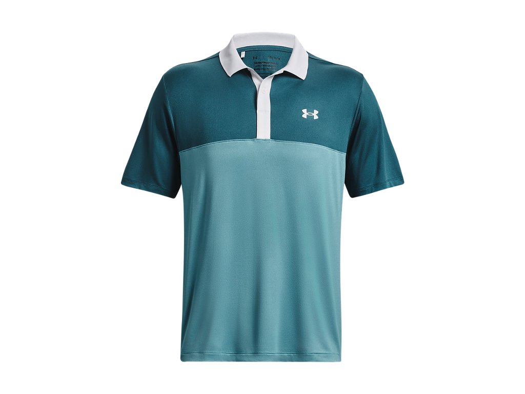 Under Armour Mens UA Performance 3.0 Colorblock Polo Apparel - Sweat Wicking