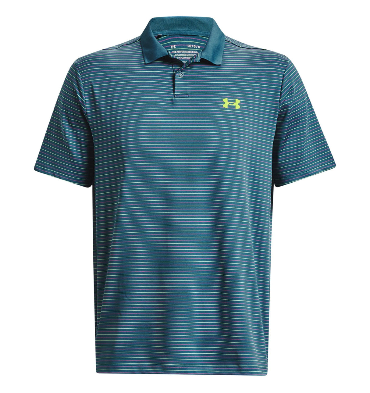 Under Armour Mens UA Matchplay Stripe Polo - Enhanced Breathability