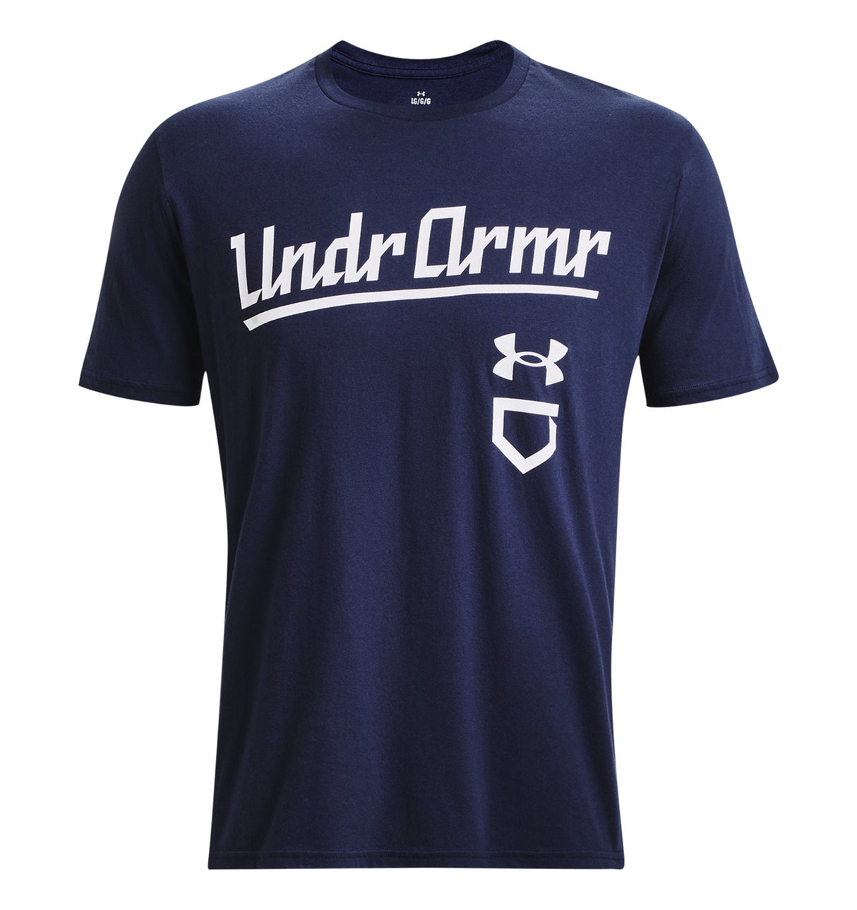 Under Armour Mens UA Baseball Script Short Sleeve T-Shirt - Quick-Drying Cotton Blend