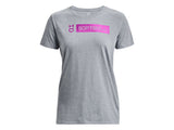 Under Armour Womens Softball Bar Short Sleeve T-Shirt - Quick-drying Cotton Blend