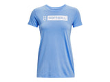 Under Armour Womens Softball Bar Short Sleeve T-Shirt - Quick-drying Cotton Blend