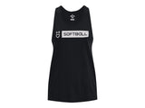 Under Armour Womens Softball Wordmark Bar Tank Top - Quick-Drying Cotton Blend