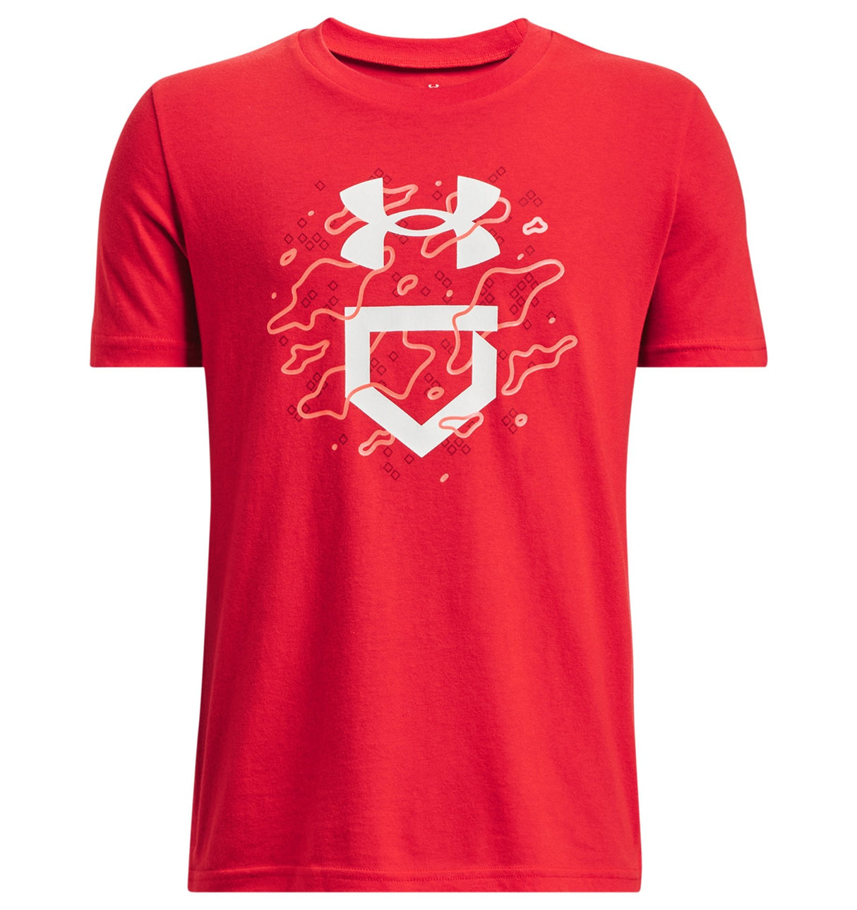 Under Armour Boys Baseball Camo Logo Short Sleeve T-Shirt - Quick-Drying