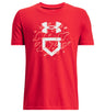Under Armour Boys Baseball Camo Logo Short Sleeve T-Shirt - Quick-Drying
