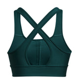 Under Armour Womens Crossback Longline Sports Bra - Strategic Support and Breathability