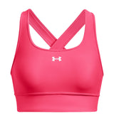 Under Armour Womens Crossback Longline Sports Bra - Strategic Support and Breathability