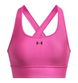Under Armour Womens Crossback Longline Sports Bra - Strategic Support and Breathability