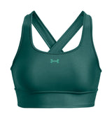 Under Armour Womens Crossback Longline Sports Bra - Strategic Support and Breathability