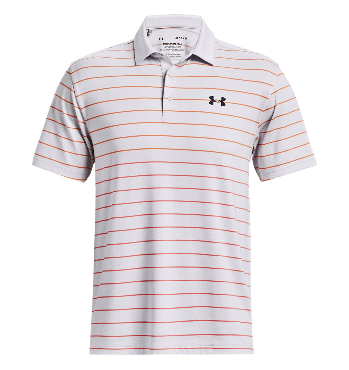 Under Armour Mens UA Playoff 3.0 Stripe Polo Shirt - Breathable and Stretchy