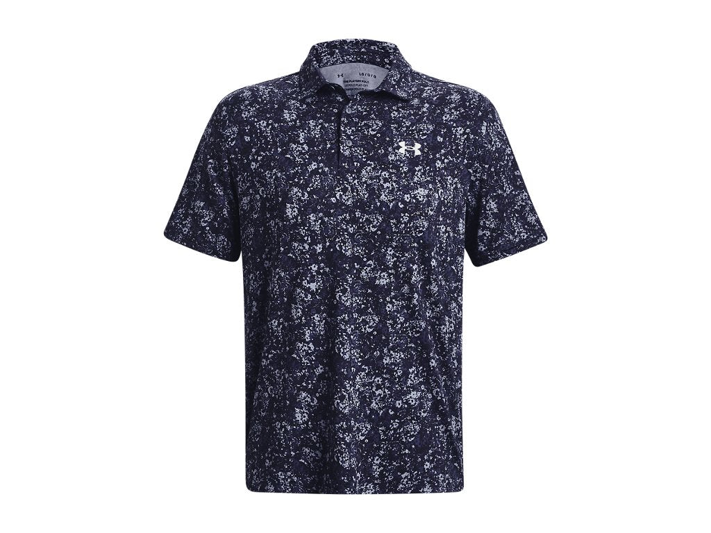 Under Armour Men's UA Playoff 3.0 Printed Polo Apparel - Breathable and Stretchy