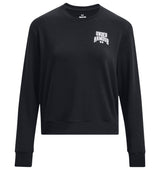 Under Armour Womens Rival Terry Graphic Crew - Super-Soft and Lightweight